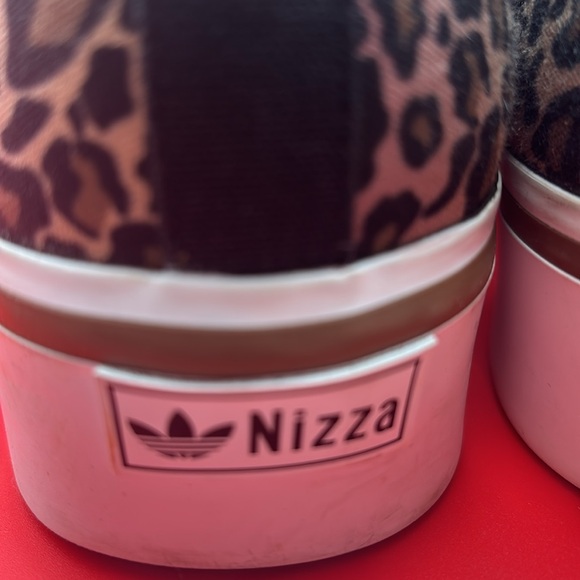 Adidas Nizza Leopard Print Platform high top sneakers, size 8.5, good condition - Picture 6 of 12